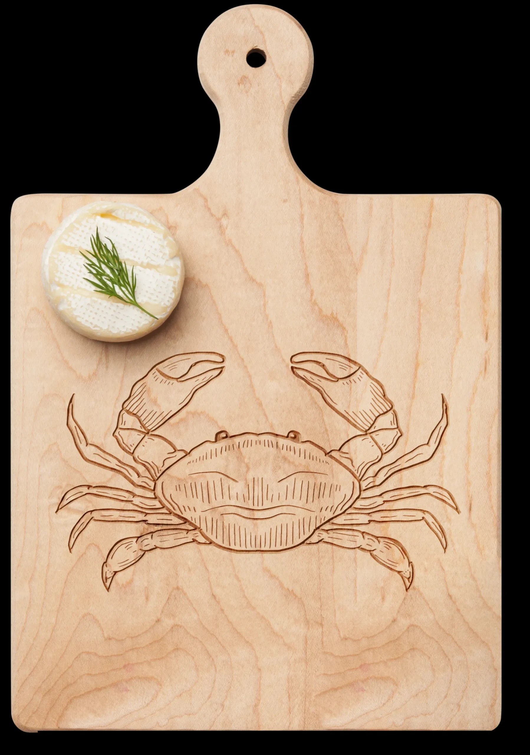 Artisan Paddle Board | Crab | 9" x 6"-Maple Fashion