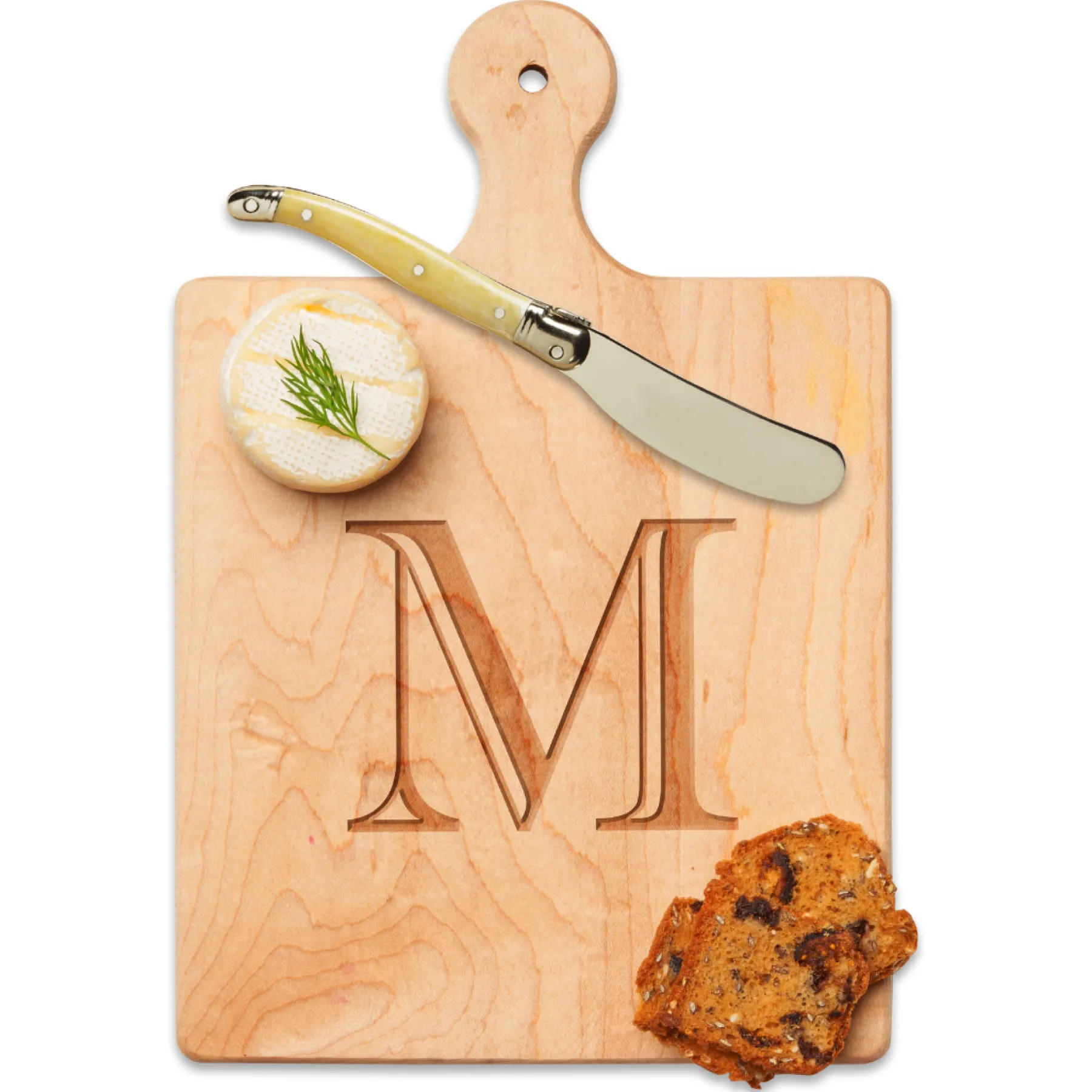 Artisan Paddle Board w/ Spreader Knife | Personalized | 9 x 6"-Maple Clearance