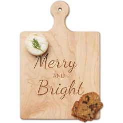 Artisan Paddle Board | Merry and Bright | 9" x 6"-Maple Fashion