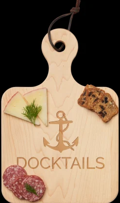 Artisan Paddle Board | Anchor Docktails | 12 x 8"-Maple Discount