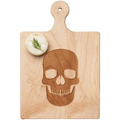 Artisan Paddle Board | Skull | 9 x 6"-Maple Outlet