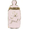Baby Bottle Die Cut Guest Towel Hey Baby Pink - 16pkg-Sophistiplate Online