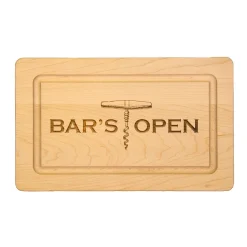 Bars Open - Wood Cheeseboard 13 x 8"-Maple New