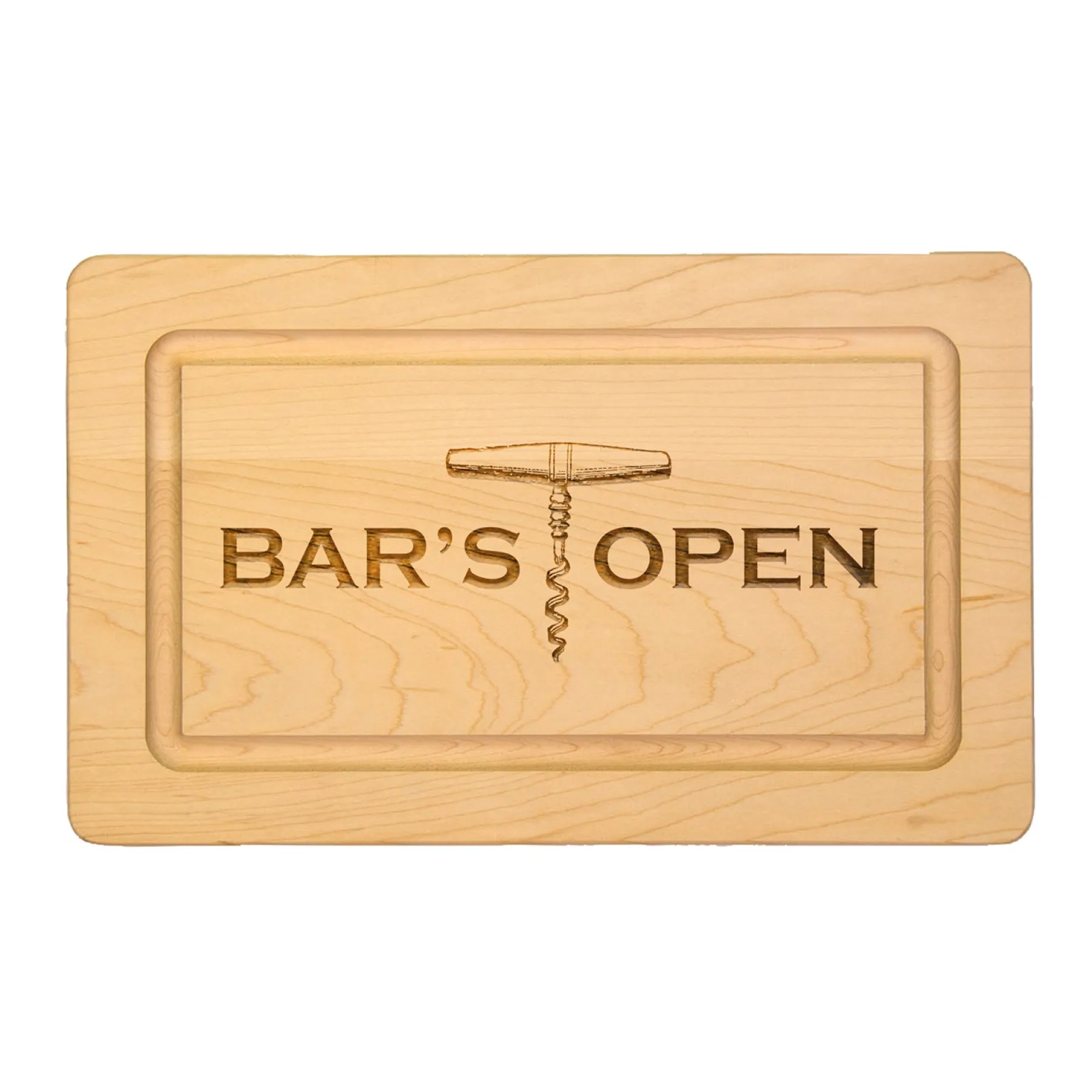 Bars Open - Wood Cheeseboard 13 x 8"-Maple New