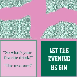 Be Gin Napkin-Drinks On Me Coasters New