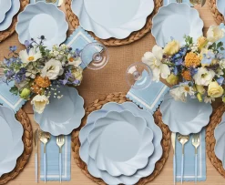 Bella Cutlery Gold/Sky Blue Handle/24pkg-Sophistiplate Outlet