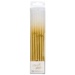 Birthday Candles Gold & White - 16pkg-Simply Baked Best