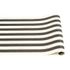Black Classic Stripe Runner - 20" x 25'-Sophistiplate Best