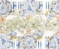 Blue & Gold Bella Assorted Plastic Cutlery/36pc, Service for 12-Sophistiplate Fashion