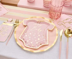 Blush & Gold Bella Assorted Plastic Cutlery/24pc, Service for 8-Sophistiplate Discount