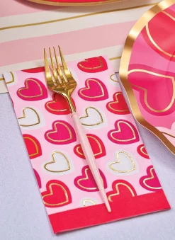 Blush & Gold Bella Assorted Plastic Cutlery/24pc, Service for 8-Sophistiplate Discount