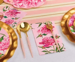 Blush & Gold Bella Assorted Plastic Cutlery/24pc, Service for 8-Sophistiplate Discount