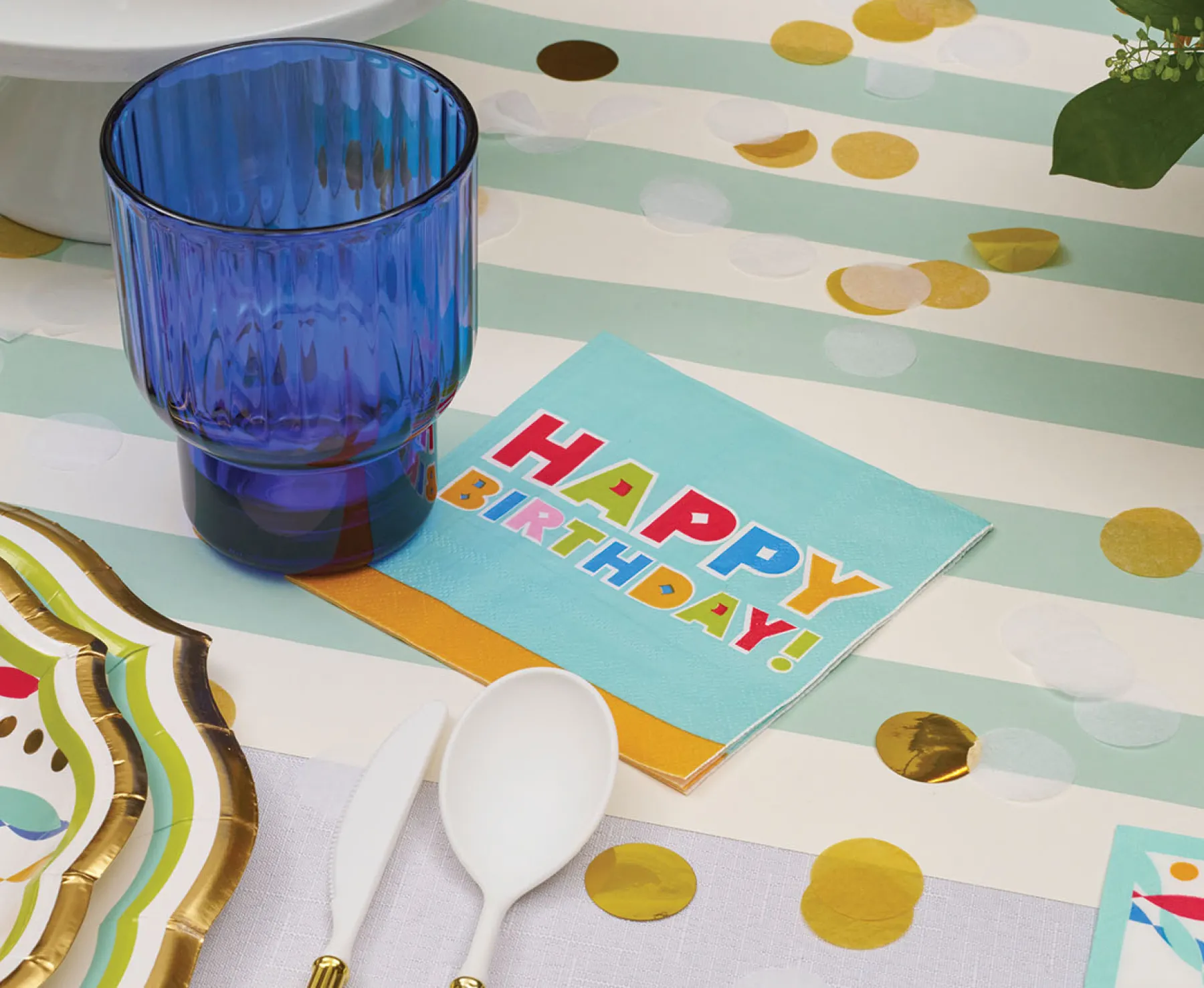 Bright Birthday Cocktail Napkin/20pk-Sophistiplate Online