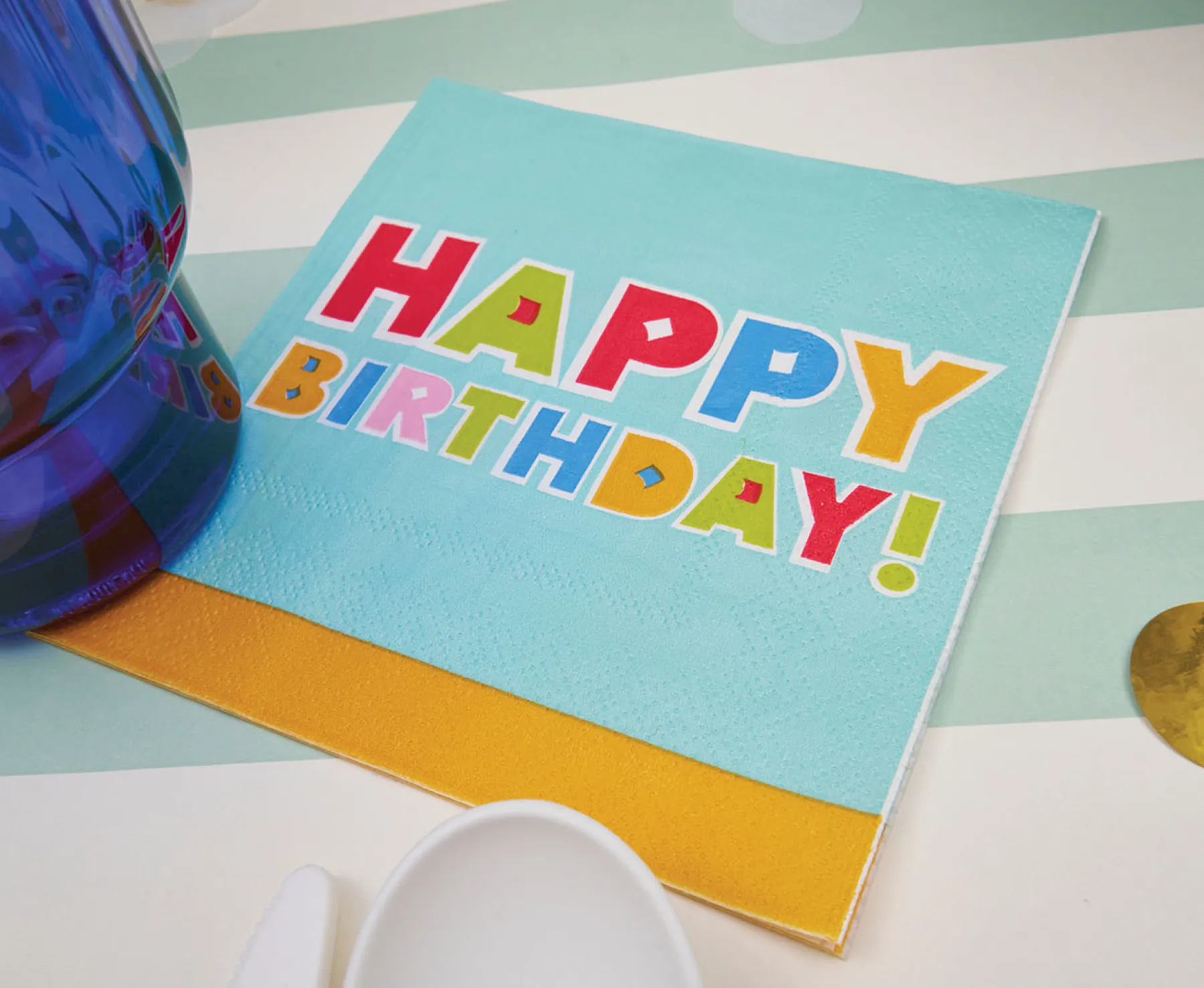 Bright Birthday Cocktail Napkin/20pk-Sophistiplate Online