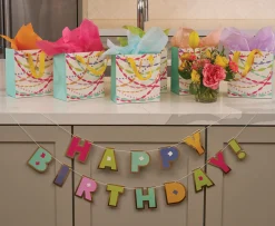 Bright Birthday Paper Treat Bag/6pk-Sophistiplate Outlet