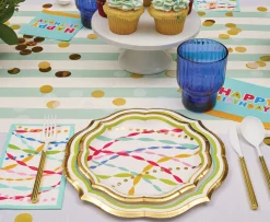 Bright Birthday Salad Plates/8pk-Sophistiplate Clearance