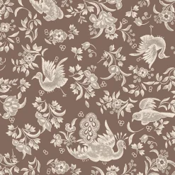 Brown Regal Peacock Cocktail Napkin - Pack of 20-Hester u0026 Cook Clearance