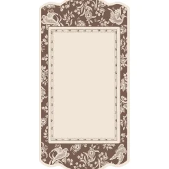 Brown Regal Peacock Table Card - Pack of 12-Hester u0026 Cook Hot