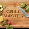 Carv'd Acacia Carving Board w/ 13" Chef's Knife | Grill Master | 15 x 20"-Maple Fashion