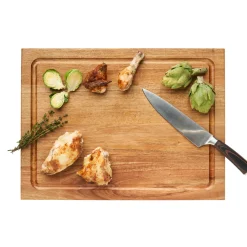 Carv'd Chef Knife & Board Acacia Wood | Blank | 18 x 12"-Maple Outlet
