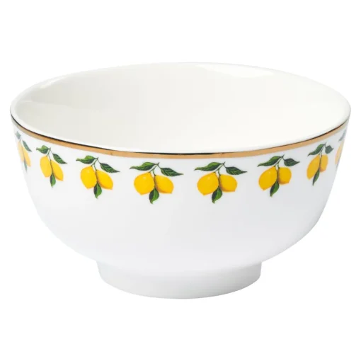 Ceramic Appetizer Bowl | Classic Lemons | 4"-Maple Clearance