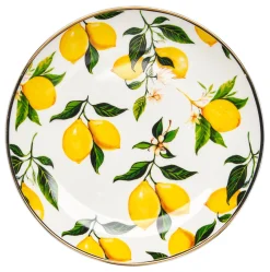 Ceramic Appetizer Plate | Classic Lemons | 6"-Maple Online