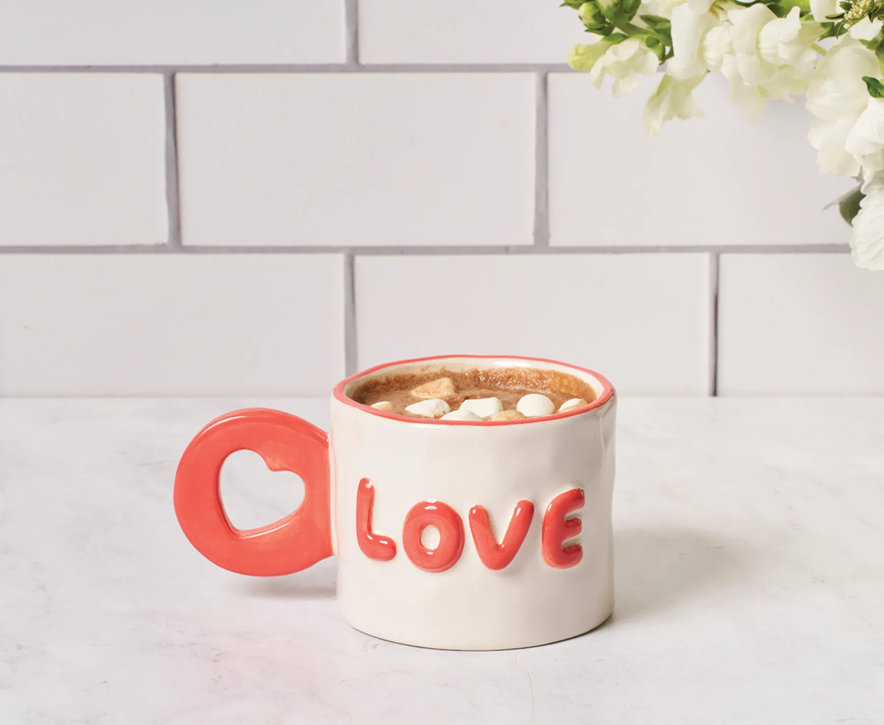 Ceramic Message Mug Love, 14oz-Maple Hot