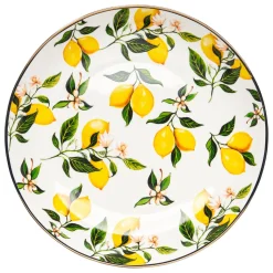 Ceramic Serving Bowl | Classic Lemons | 11 X 2.5"-Maple Best