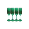 Champagne Classic | Green | 4 Pack | 8.9 Oz-Sophistiplate LLC Online
