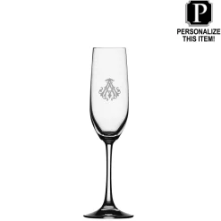 Champagne Flute - Personalized 8oz Glass Champagne Flute-Maple Sale