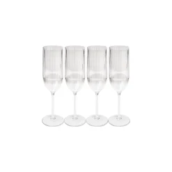 Champagne Modern | Clear | 4 Pack | 8 Oz-Sophistiplate LLC Sale