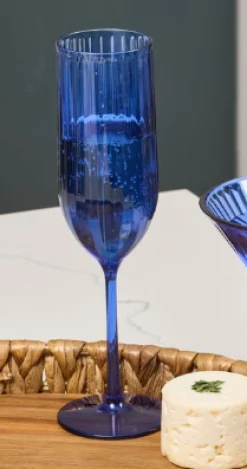 Champagne Modern Tall | Cobalt | 8 Oz-Sophistiplate Sale