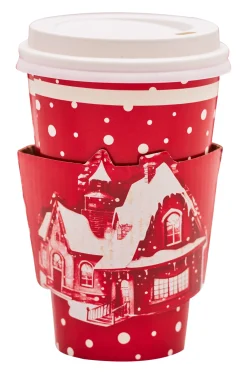 Christmas Village Paper To-Go-Cup/8pk-Sophistiplate Fashion