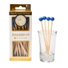 Cobalt Blue 3.5 Inch Wood Party Pick/40pk - Gift Box-Simply Serv'd Sale
