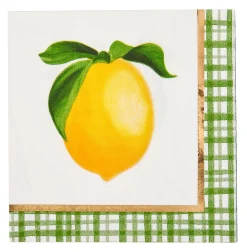 Cocktail Napkin Lemon and Stem 3 Ply/20pk-Sophistiplate Fashion
