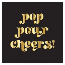 Cocktail Napkin New Years Design B/40pkg-Sophistiplate Clearance