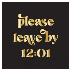 Cocktail Napkin New Years Design C/40pkg-Sophistiplate New