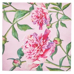 Cocktail Napkin Pink Peonies - 20pkg-Sophistiplate Online