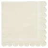Cocktail Napkin Scalloped Edge Cream/20 pkg-Sophistiplate Sale