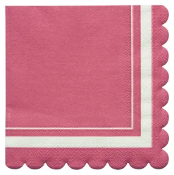 Cocktail Napkin Scalloped Edge Berry/20 pkg-Sophistiplate New