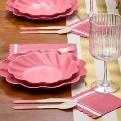 Cocktail Napkin Scalloped Edge Berry/20 pkg-Sophistiplate New