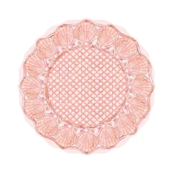 Coral Rattan Seashell Die-Cut Placemats-Rosanne Beck Online