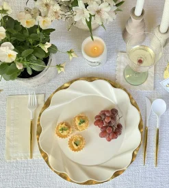 Cream & Gold Table Setting-Sophistiplate Discount