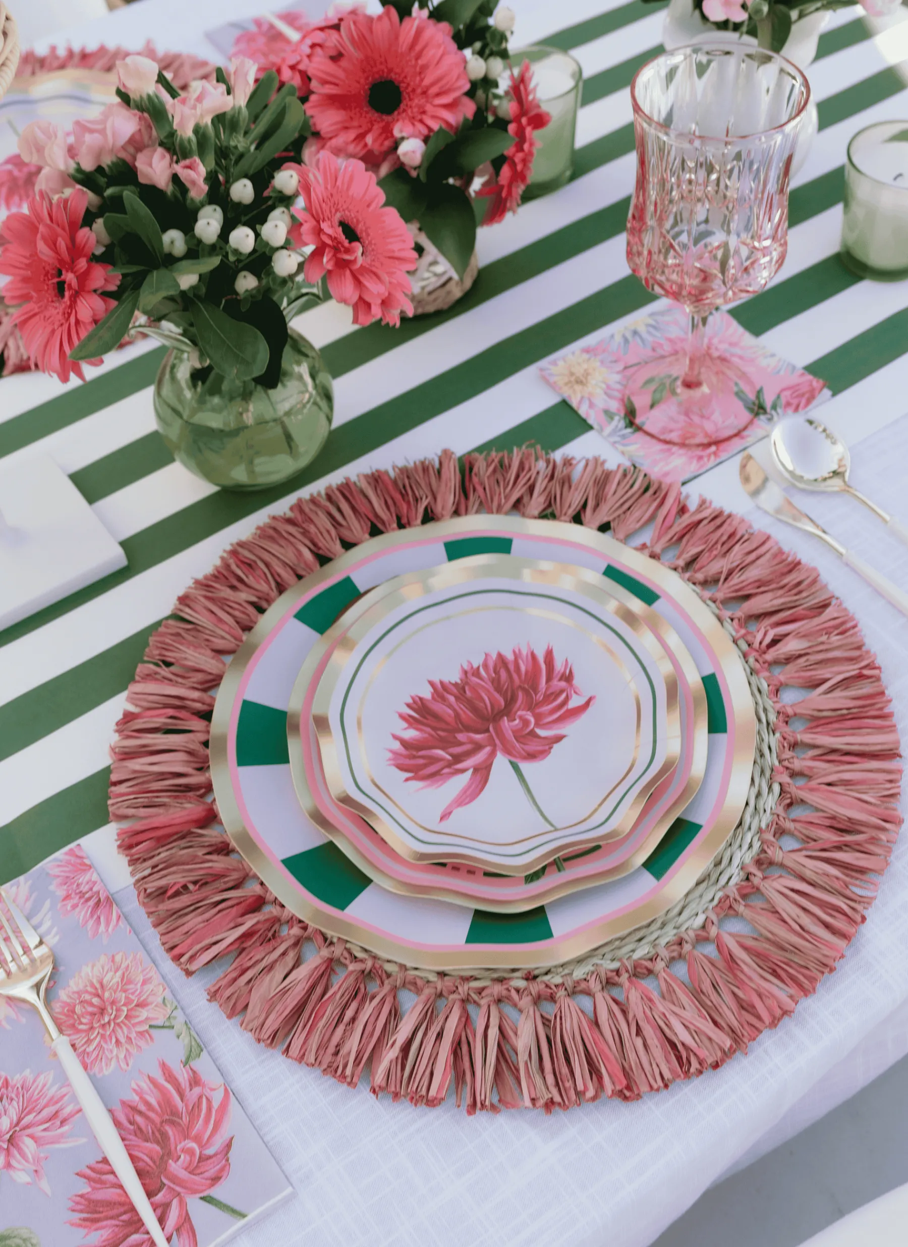 Dahlia Garden Cocktail Napkins/20pk-Sophistiplate Clearance