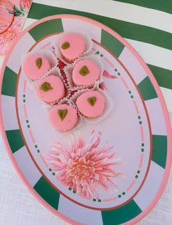 Dahlia Garden Melamine Serving Platter-Sophistiplate New