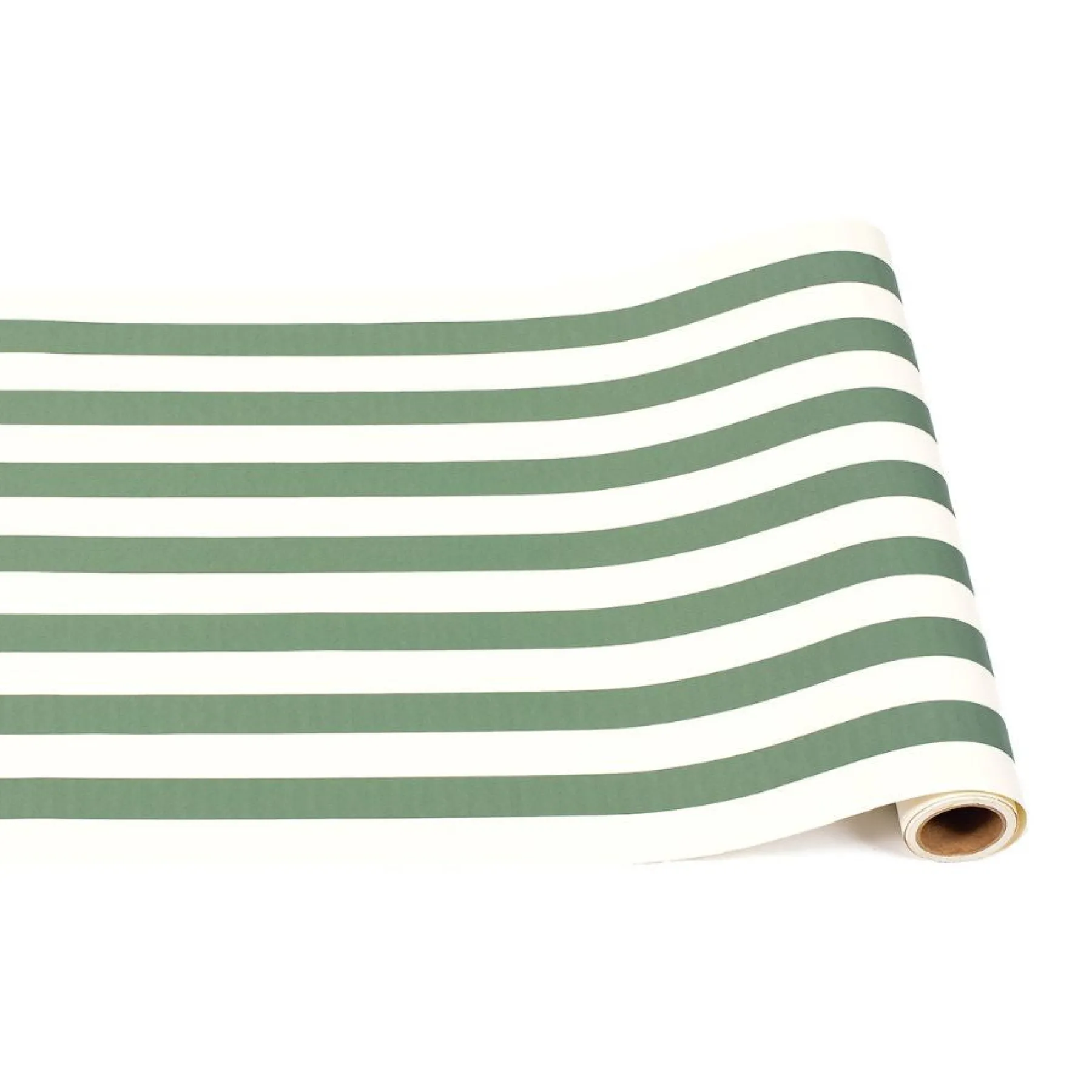 Dark Green Classic Stripe Runner - 20" x 25'-Hester u0026 Cook Sale