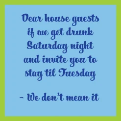 Dear House Guest Coaster-drinksonmecoasters Clearance