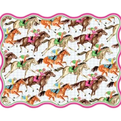Derby Racehorses Die-Cut Placemats-Rosanne Beck Sale