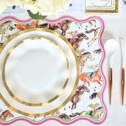 Derby Racehorses Die-Cut Placemats-Rosanne Beck Sale