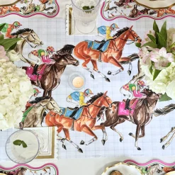 Derby Racehorses Table Runner - 20" x 12'-Rosanne Beck Clearance